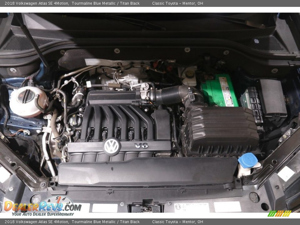 2018 Volkswagen Atlas SE 4Motion Tourmaline Blue Metallic / Titan Black Photo #18
