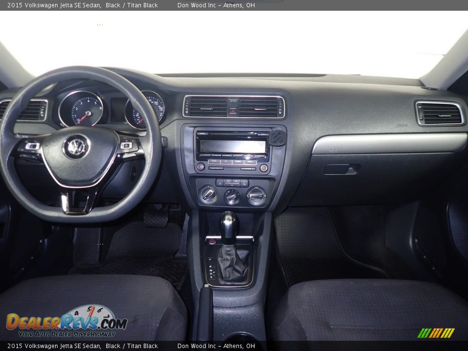 2015 Volkswagen Jetta SE Sedan Black / Titan Black Photo #25