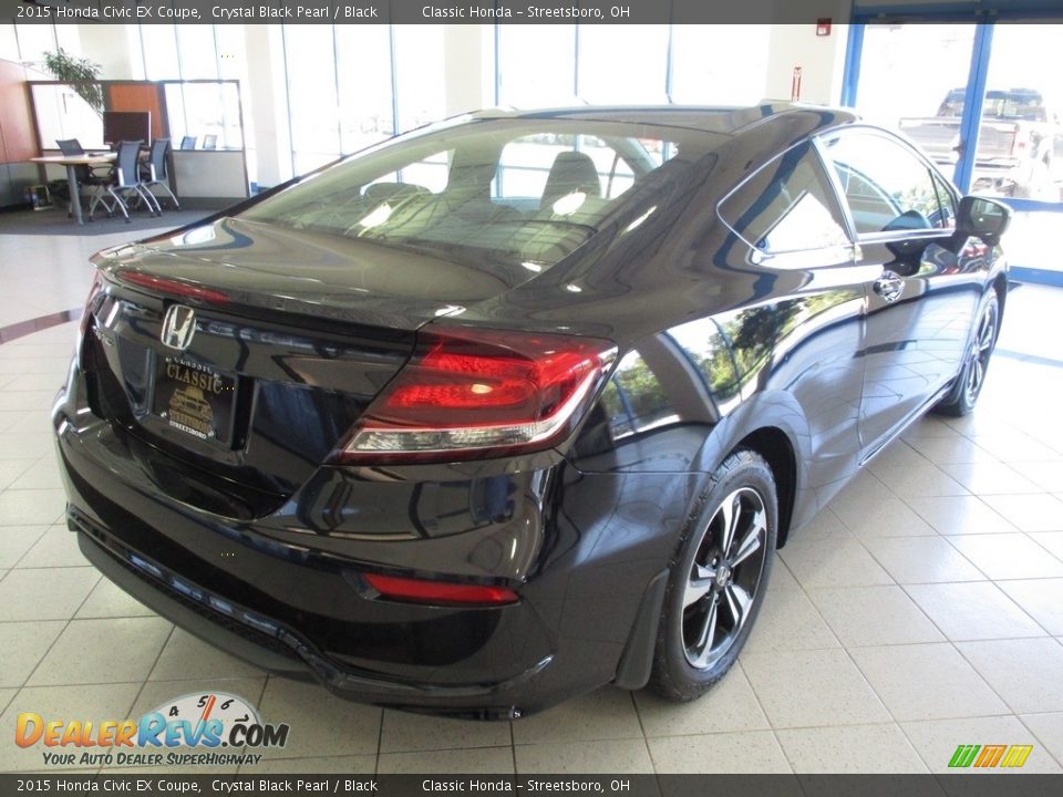 2015 Honda Civic EX Coupe Crystal Black Pearl / Black Photo #7