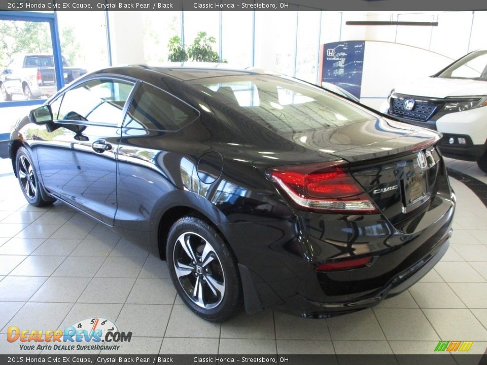 2015 Honda Civic EX Coupe Crystal Black Pearl / Black Photo #9