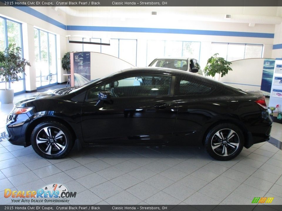 2015 Honda Civic EX Coupe Crystal Black Pearl / Black Photo #10