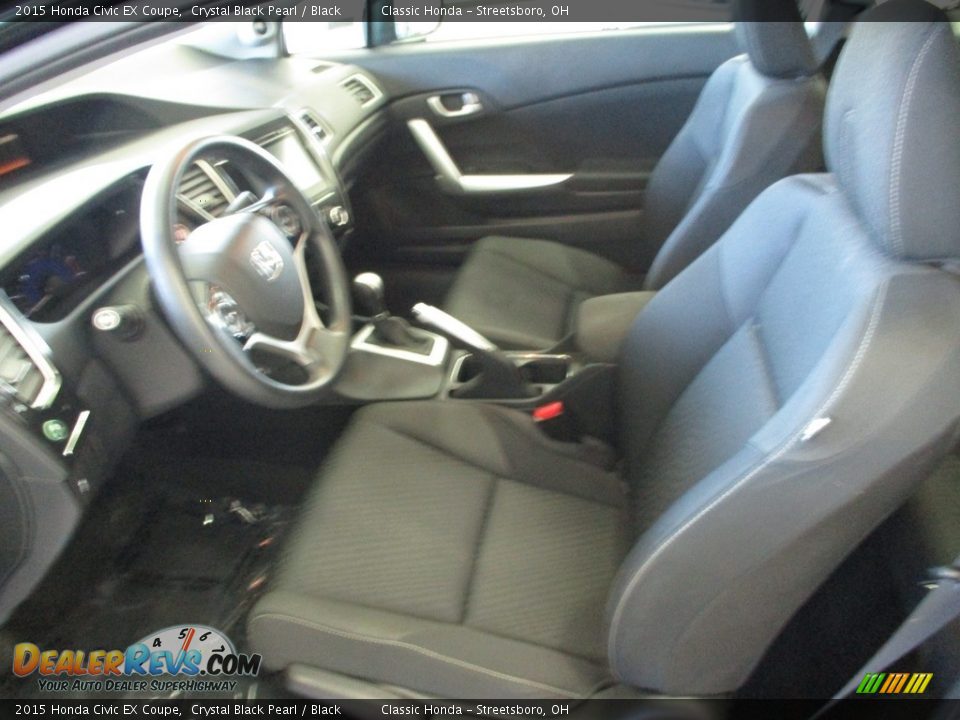 2015 Honda Civic EX Coupe Crystal Black Pearl / Black Photo #23