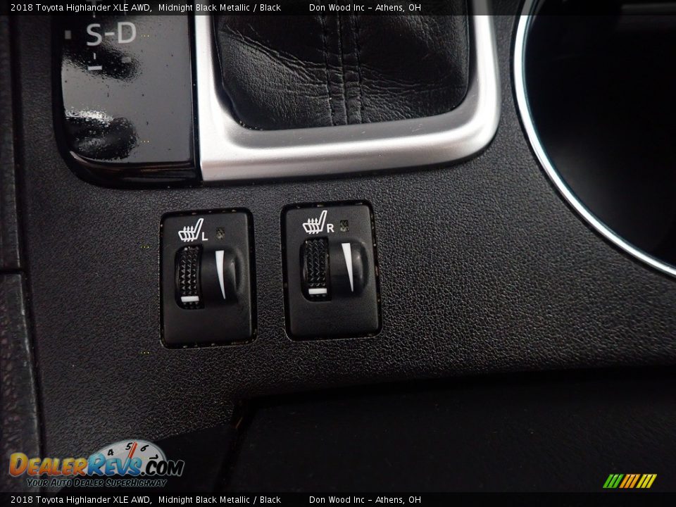 2018 Toyota Highlander XLE AWD Midnight Black Metallic / Black Photo #3