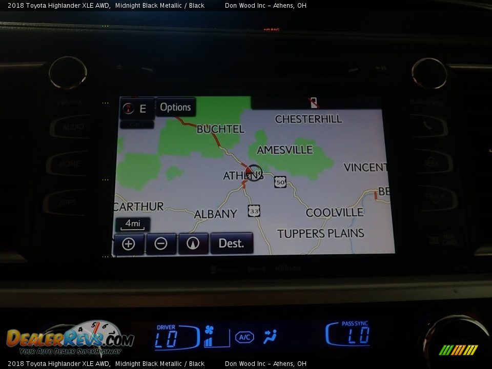 2018 Toyota Highlander XLE AWD Midnight Black Metallic / Black Photo #4