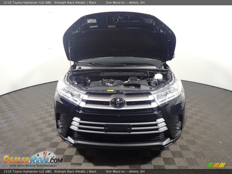2018 Toyota Highlander XLE AWD Midnight Black Metallic / Black Photo #9