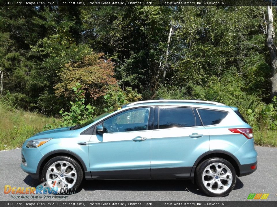 2013 Ford Escape Titanium 2.0L EcoBoost 4WD Frosted Glass Metallic / Charcoal Black Photo #1