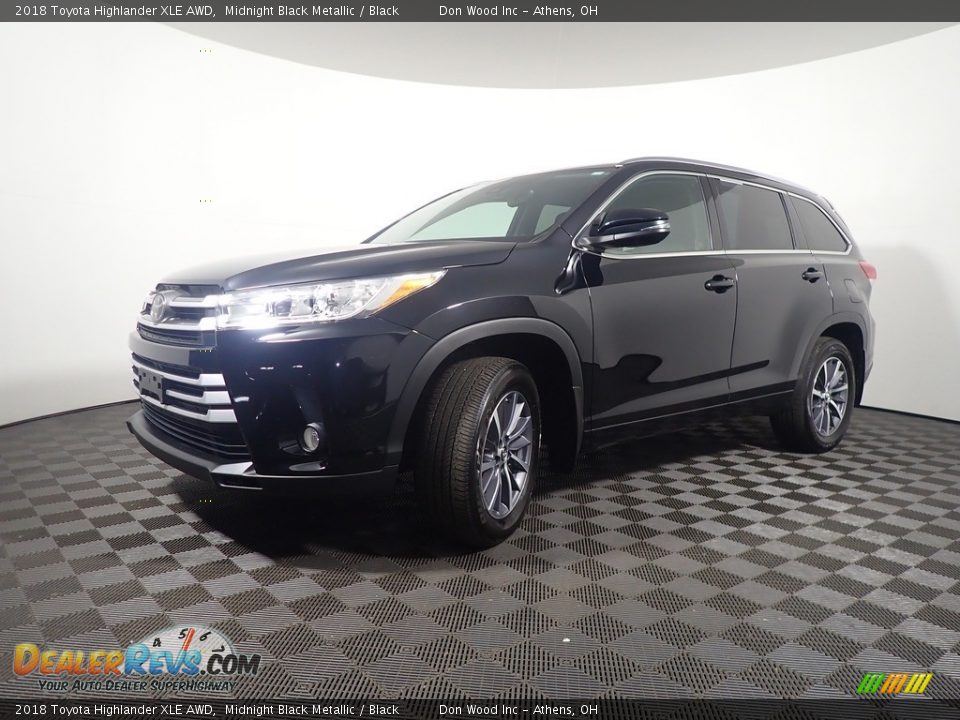 2018 Toyota Highlander XLE AWD Midnight Black Metallic / Black Photo #11