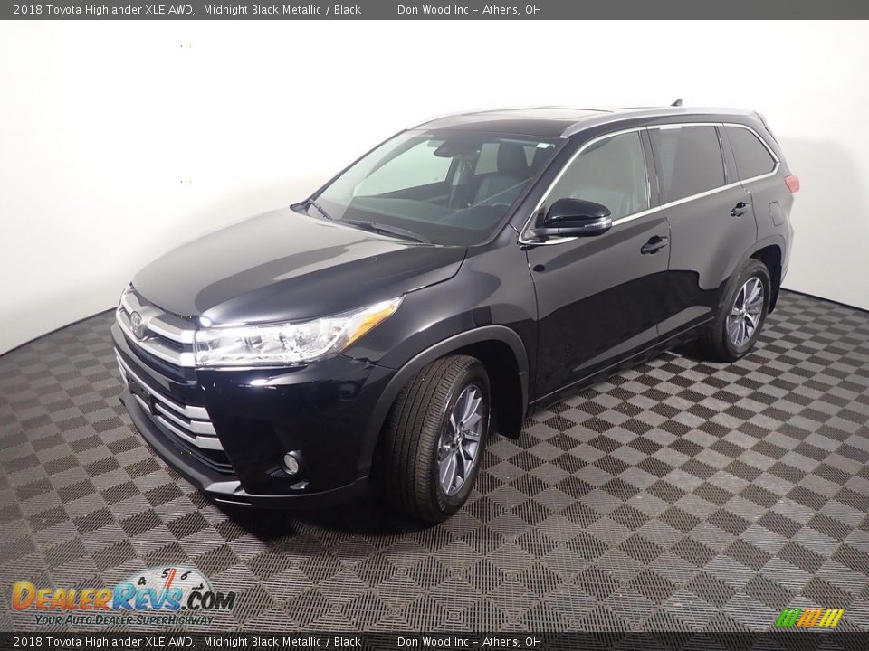 2018 Toyota Highlander XLE AWD Midnight Black Metallic / Black Photo #12