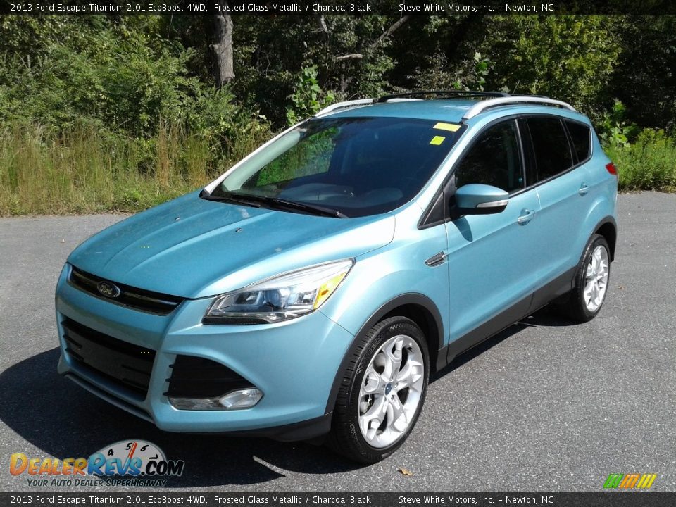 2013 Ford Escape Titanium 2.0L EcoBoost 4WD Frosted Glass Metallic / Charcoal Black Photo #3