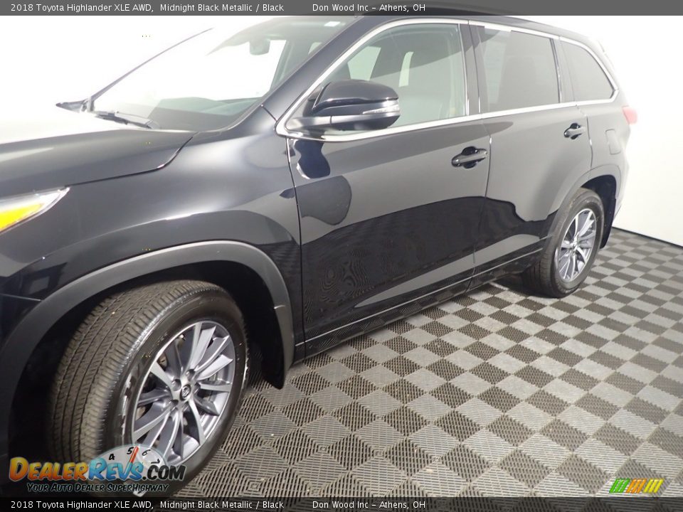 2018 Toyota Highlander XLE AWD Midnight Black Metallic / Black Photo #13
