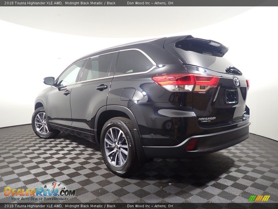 2018 Toyota Highlander XLE AWD Midnight Black Metallic / Black Photo #14