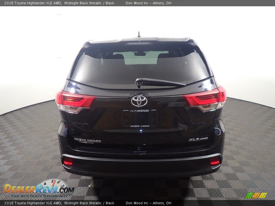 2018 Toyota Highlander XLE AWD Midnight Black Metallic / Black Photo #16
