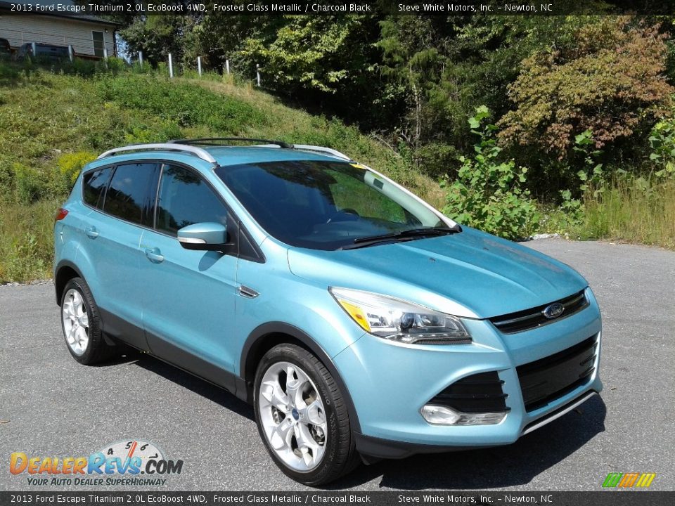 2013 Ford Escape Titanium 2.0L EcoBoost 4WD Frosted Glass Metallic / Charcoal Black Photo #5