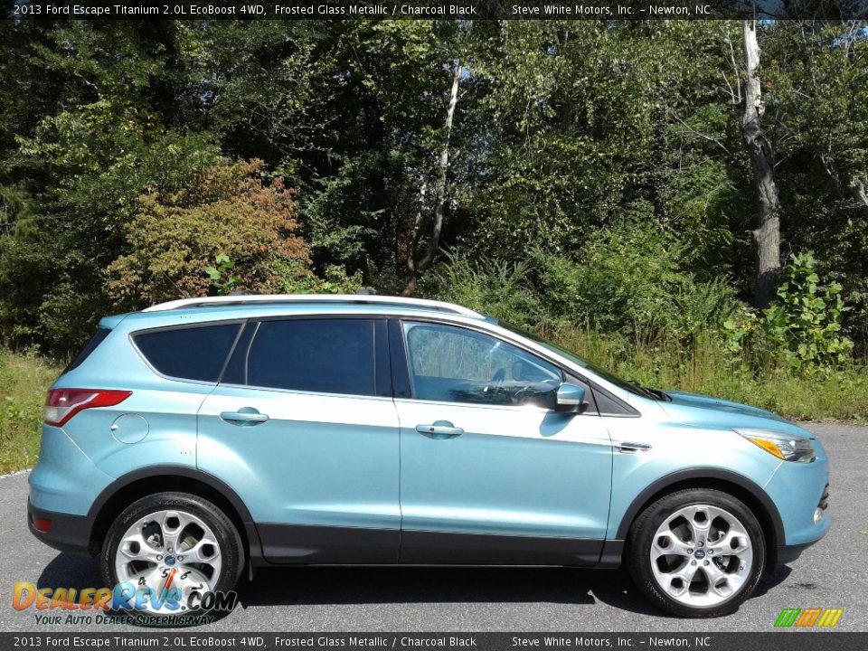 2013 Ford Escape Titanium 2.0L EcoBoost 4WD Frosted Glass Metallic / Charcoal Black Photo #6