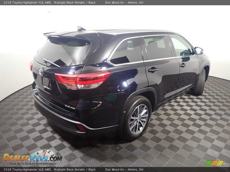 2018 Toyota Highlander XLE AWD Midnight Black Metallic / Black Photo #21