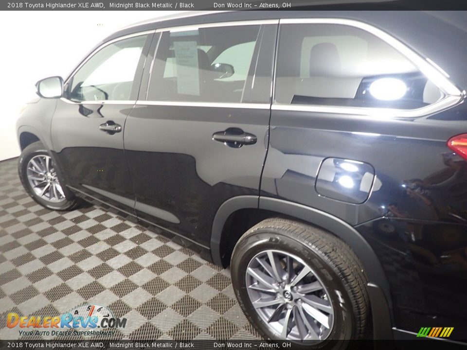 2018 Toyota Highlander XLE AWD Midnight Black Metallic / Black Photo #22