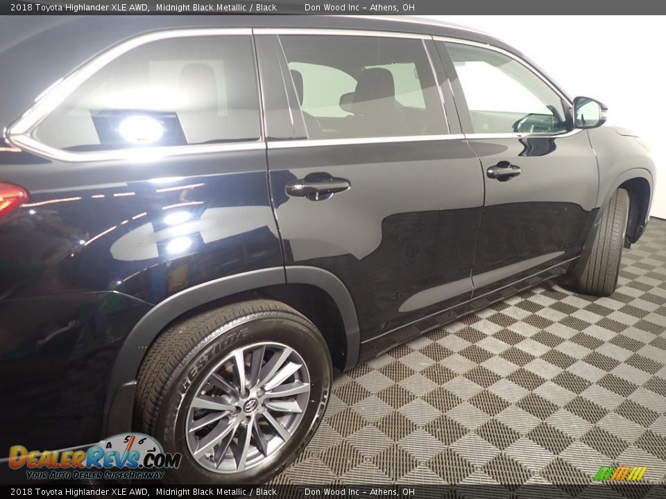 2018 Toyota Highlander XLE AWD Midnight Black Metallic / Black Photo #23