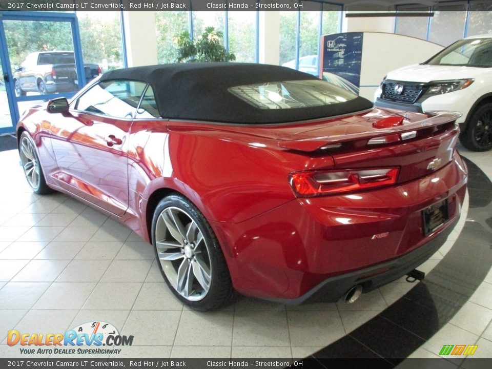 2017 Chevrolet Camaro LT Convertible Red Hot / Jet Black Photo #9