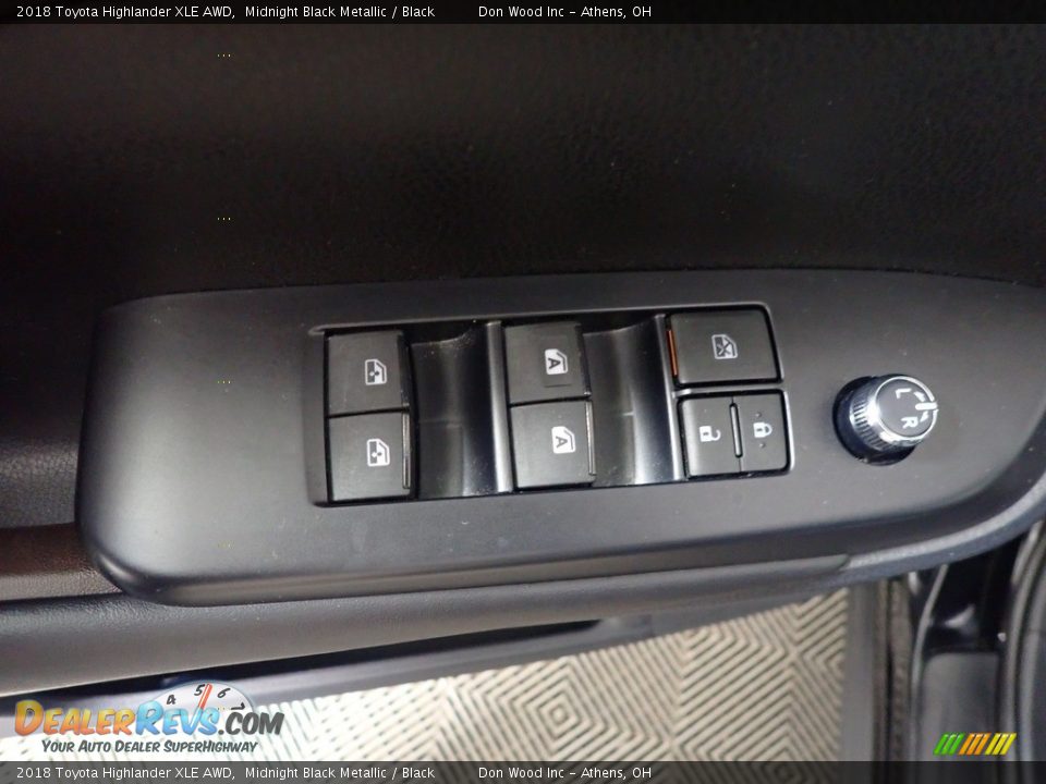 2018 Toyota Highlander XLE AWD Midnight Black Metallic / Black Photo #25