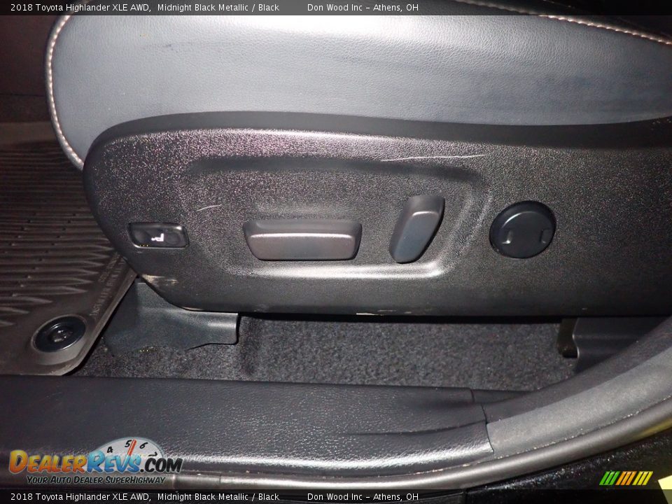 2018 Toyota Highlander XLE AWD Midnight Black Metallic / Black Photo #27
