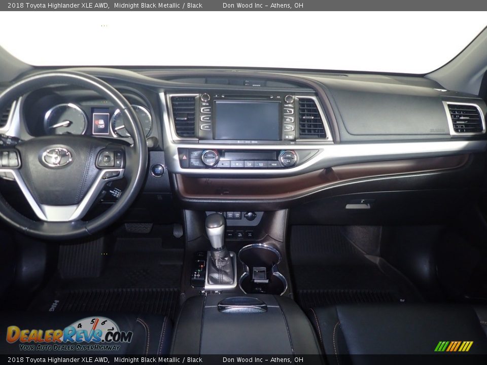 2018 Toyota Highlander XLE AWD Midnight Black Metallic / Black Photo #29