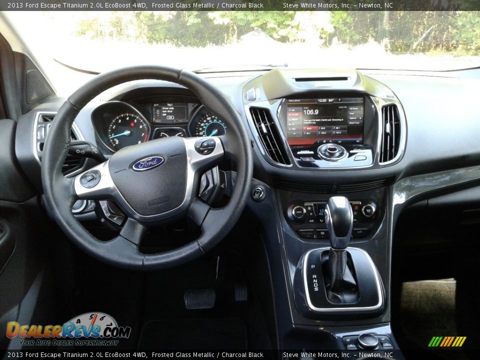 2013 Ford Escape Titanium 2.0L EcoBoost 4WD Frosted Glass Metallic / Charcoal Black Photo #18