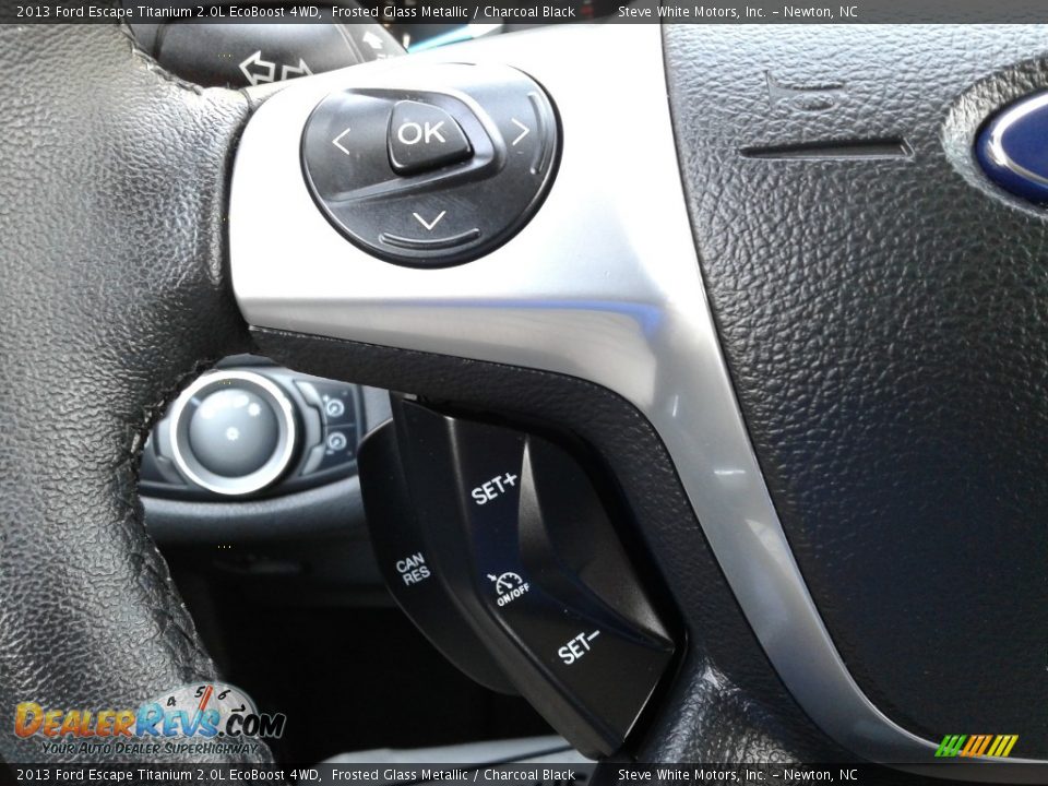 2013 Ford Escape Titanium 2.0L EcoBoost 4WD Frosted Glass Metallic / Charcoal Black Photo #19