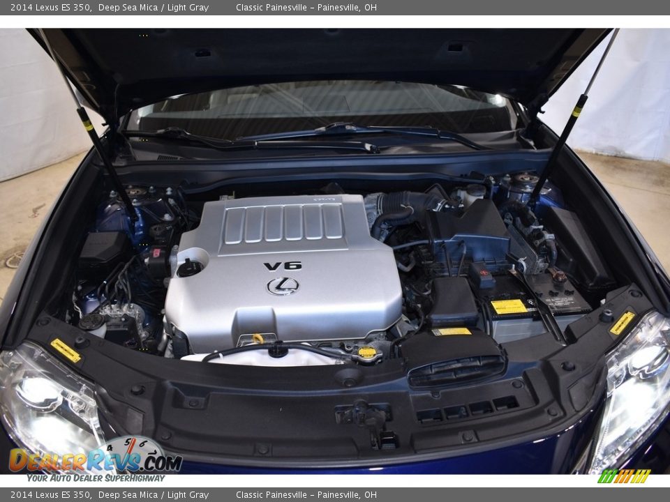 2014 Lexus ES 350 Deep Sea Mica / Light Gray Photo #7