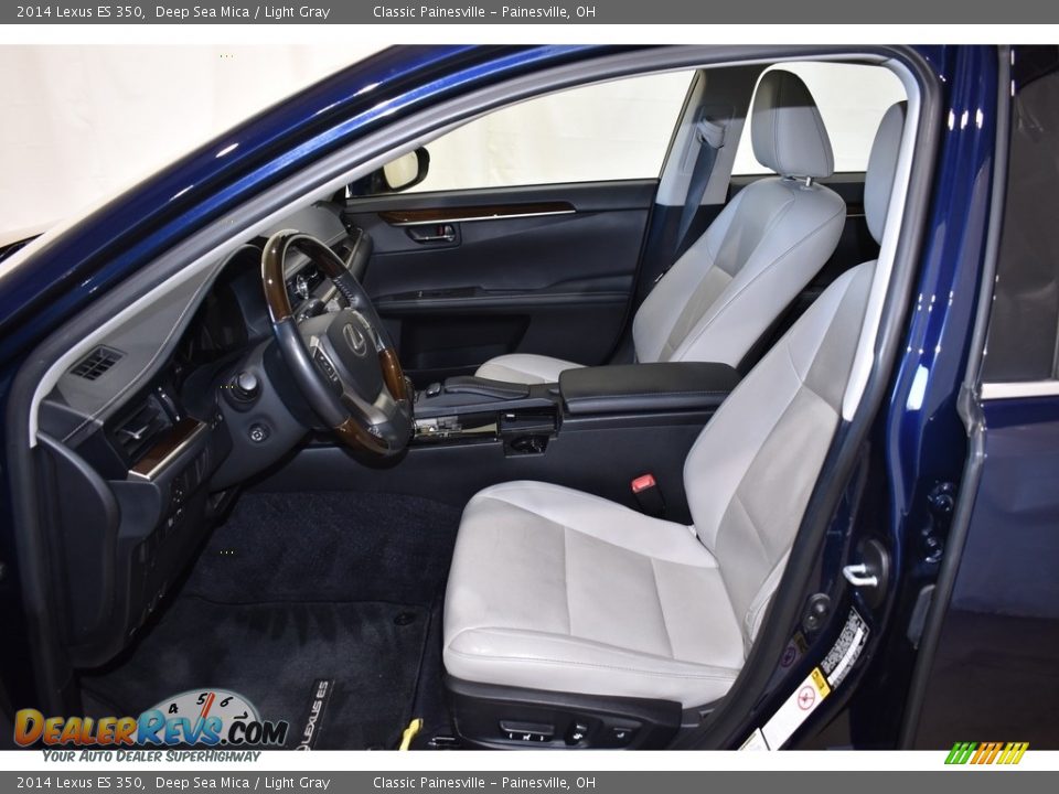 2014 Lexus ES 350 Deep Sea Mica / Light Gray Photo #8
