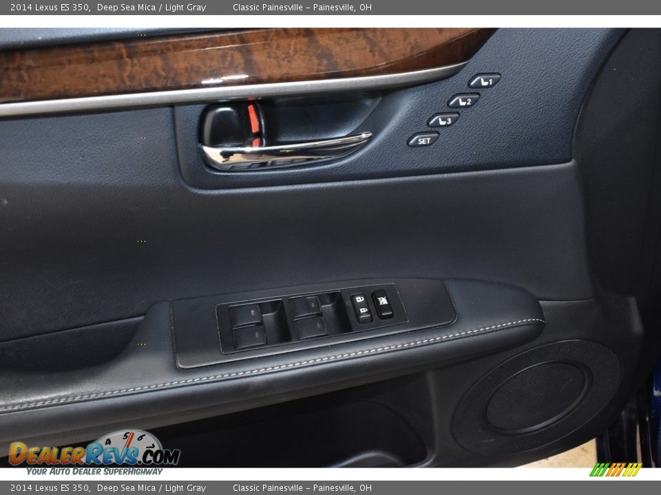 2014 Lexus ES 350 Deep Sea Mica / Light Gray Photo #11