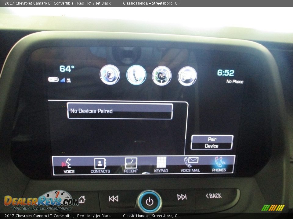 2017 Chevrolet Camaro LT Convertible Red Hot / Jet Black Photo #32