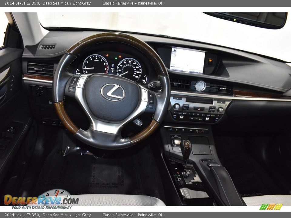 2014 Lexus ES 350 Deep Sea Mica / Light Gray Photo #12
