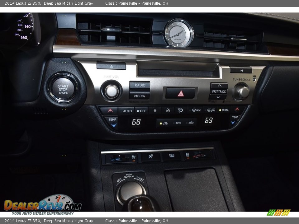 2014 Lexus ES 350 Deep Sea Mica / Light Gray Photo #14