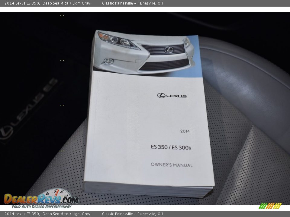 2014 Lexus ES 350 Deep Sea Mica / Light Gray Photo #17