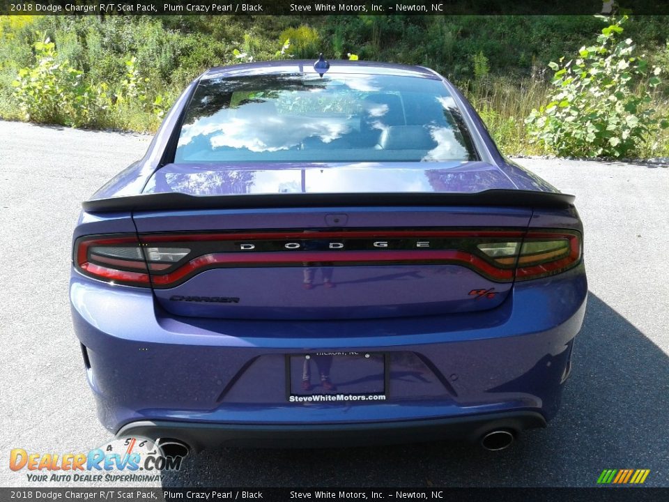 2018 Dodge Charger R/T Scat Pack Plum Crazy Pearl / Black Photo #8