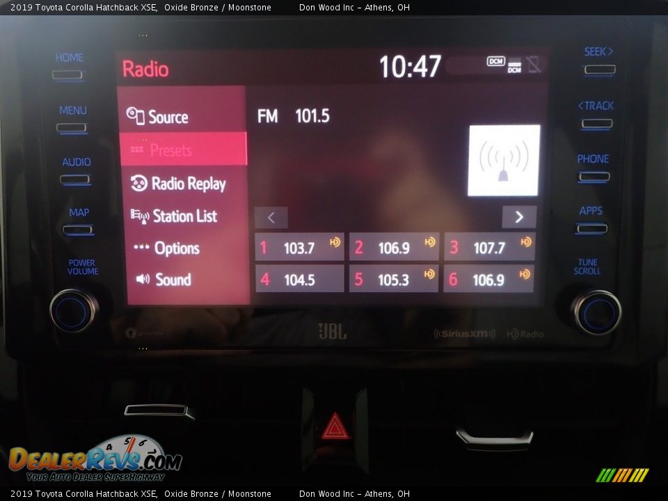 2019 Toyota Corolla Hatchback XSE Oxide Bronze / Moonstone Photo #25