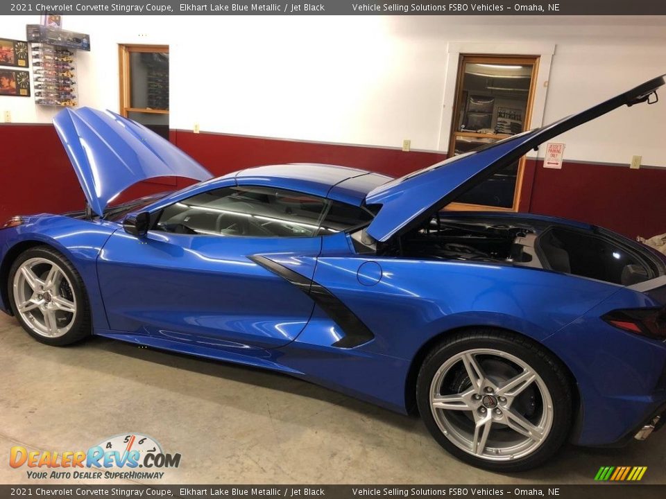 2021 Chevrolet Corvette Stingray Coupe Elkhart Lake Blue Metallic / Jet Black Photo #2