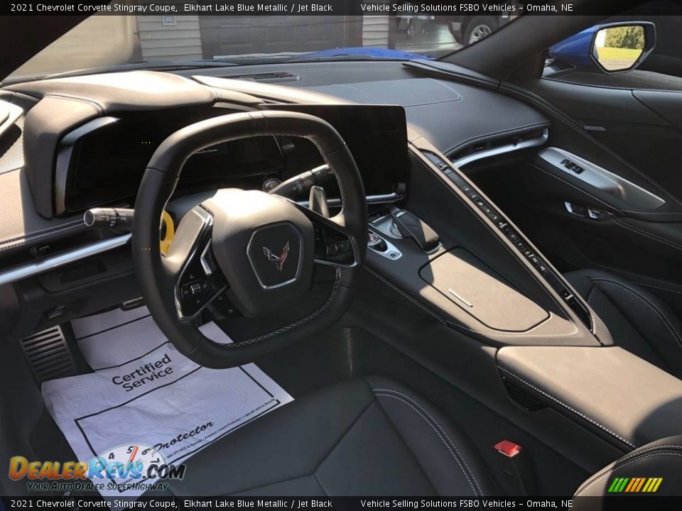 Jet Black Interior - 2021 Chevrolet Corvette Stingray Coupe Photo #3
