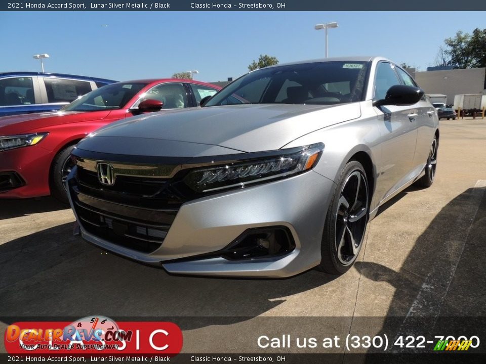 2021 Honda Accord Sport Lunar Silver Metallic / Black Photo #1