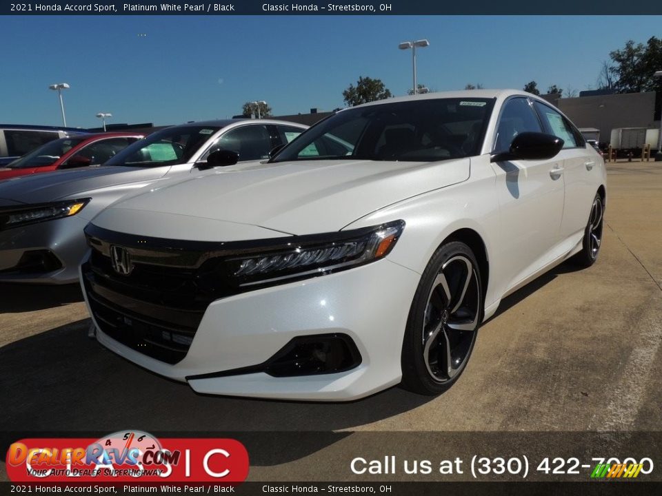 2021 Honda Accord Sport Platinum White Pearl / Black Photo #1