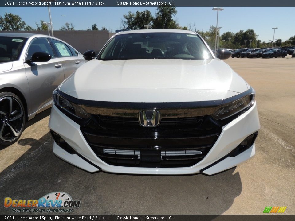 2021 Honda Accord Sport Platinum White Pearl / Black Photo #2