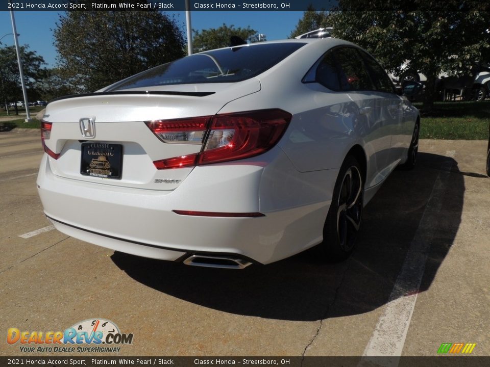 2021 Honda Accord Sport Platinum White Pearl / Black Photo #4