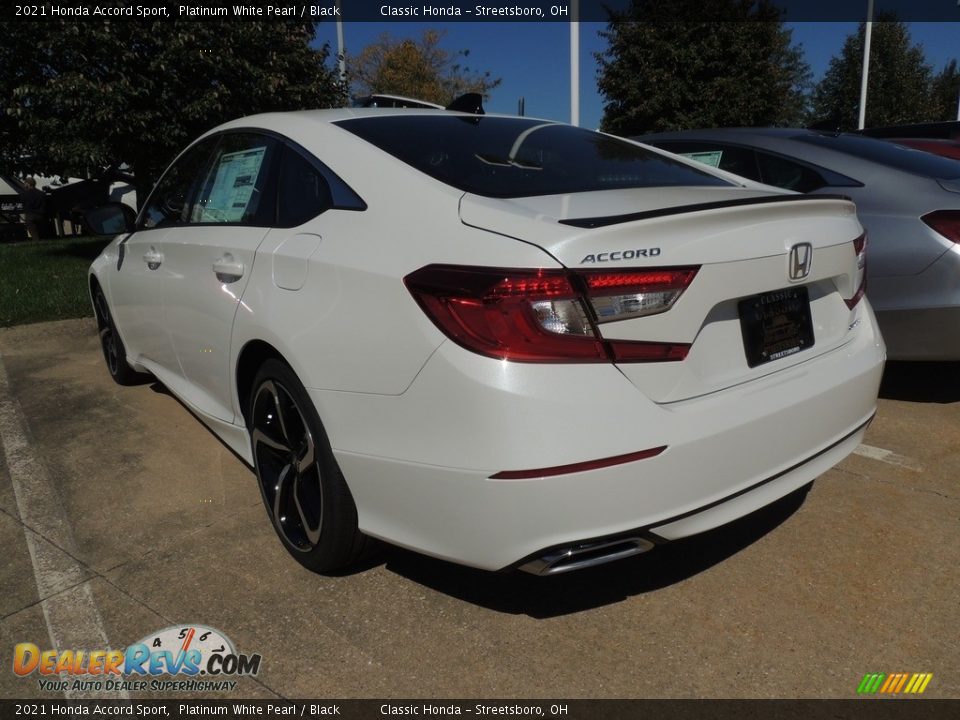 2021 Honda Accord Sport Platinum White Pearl / Black Photo #5