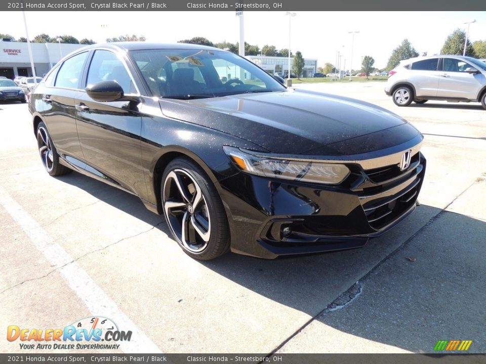 2021 Honda Accord Sport Crystal Black Pearl / Black Photo #3