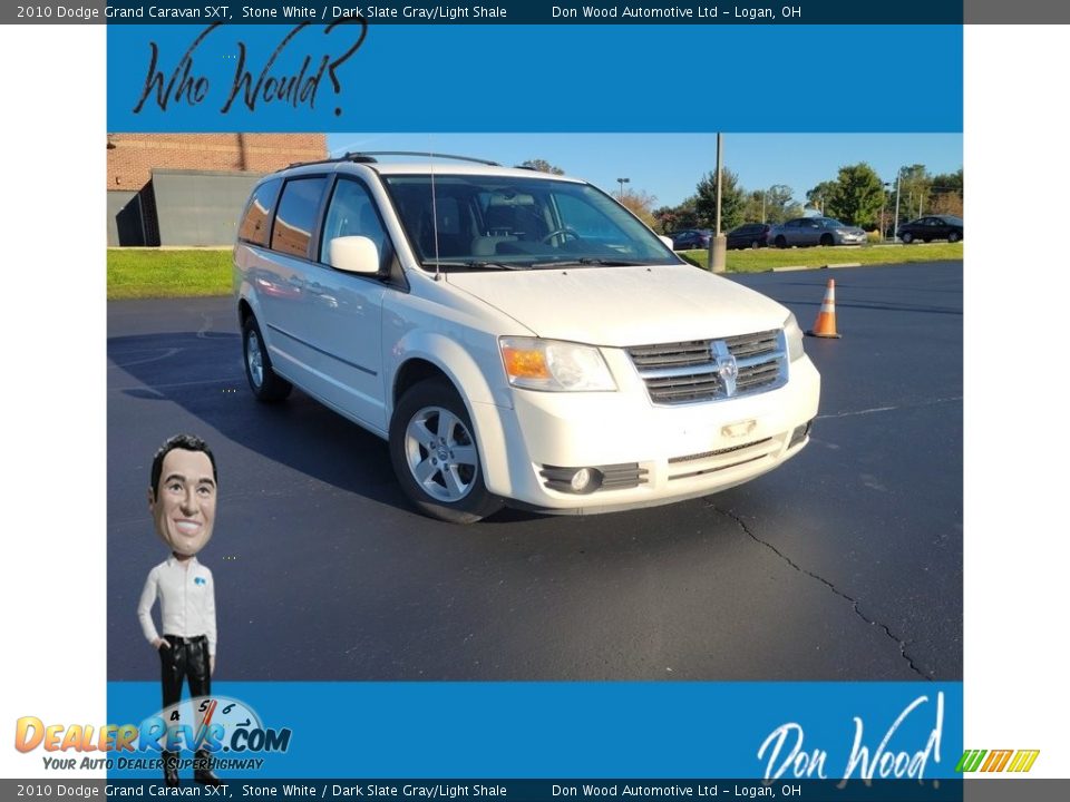 2010 Dodge Grand Caravan SXT Stone White / Dark Slate Gray/Light Shale Photo #1
