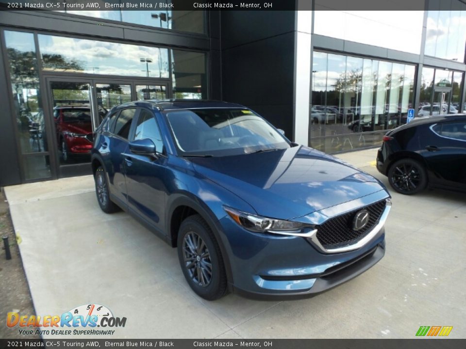 2021 Mazda CX-5 Touring AWD Eternal Blue Mica / Black Photo #1