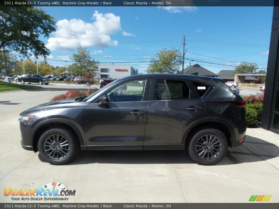2021 Mazda CX-5 Touring AWD Machine Gray Metallic / Black Photo #6