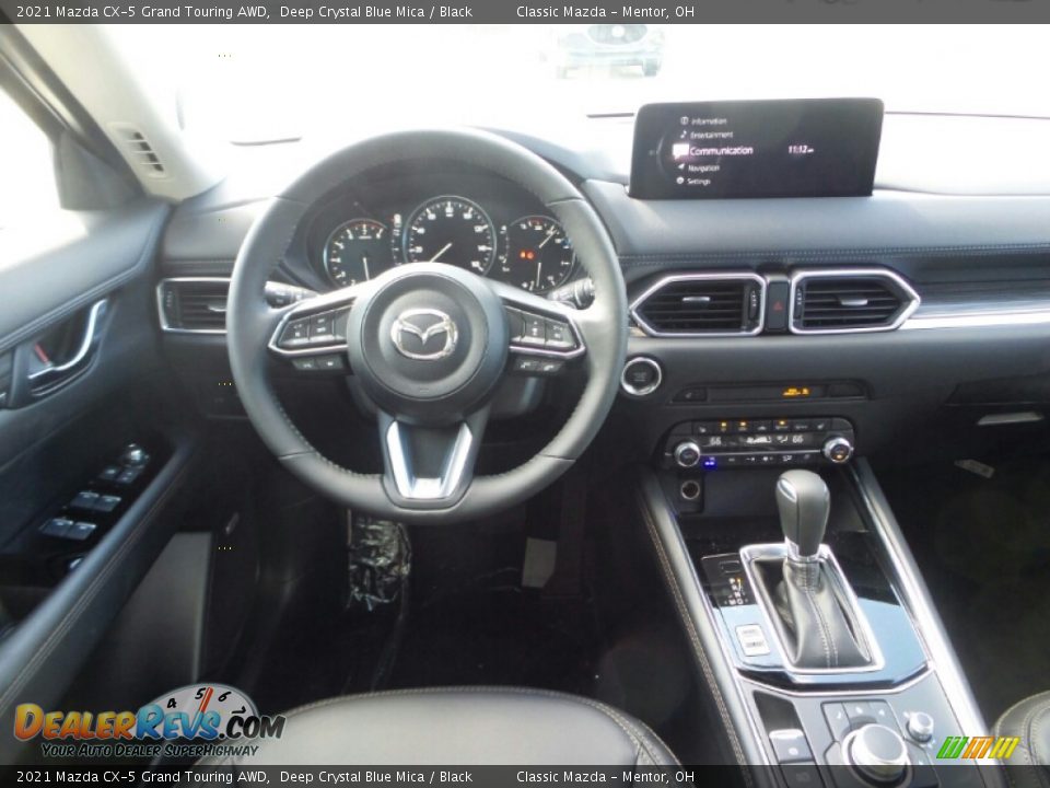 2021 Mazda CX-5 Grand Touring AWD Deep Crystal Blue Mica / Black Photo #4