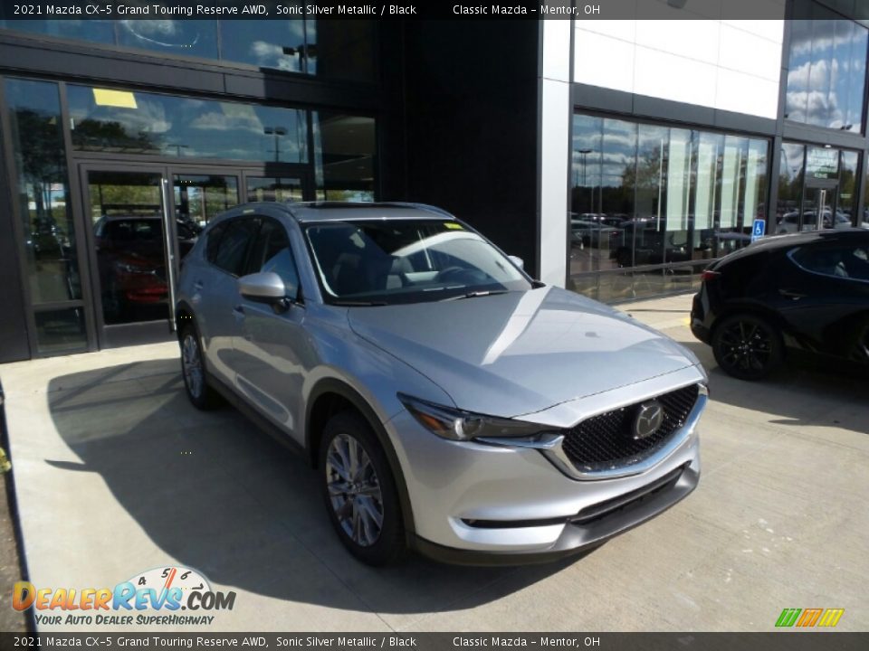 2021 Mazda CX-5 Grand Touring Reserve AWD Sonic Silver Metallic / Black Photo #1