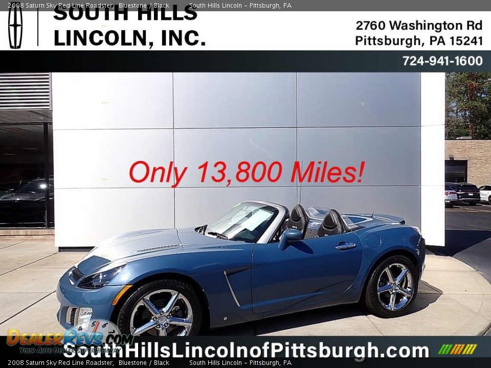 2008 Saturn Sky Red Line Roadster Bluestone / Black Photo #1